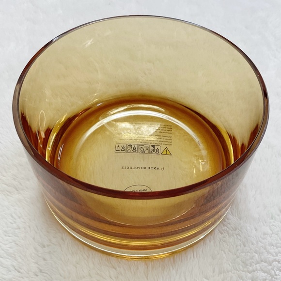 Anthro Ombre Glass Cloche Hurricane Candle Holder Blush Amber - Picture 5 of 16